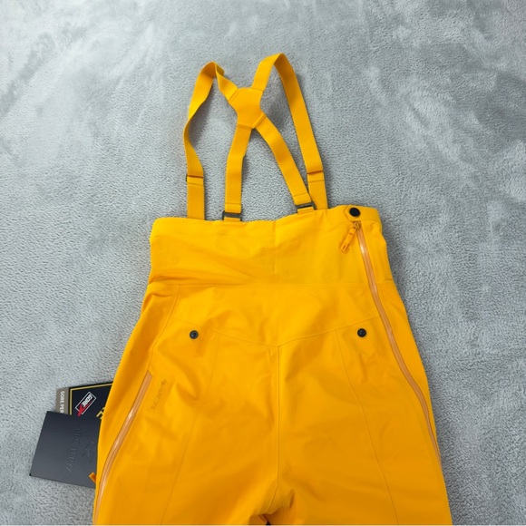 Arc'teryx NWT Women's Size 0 Rush Gore-tex Bib Pants Yellow Gorpcore 5898 Model - Picture 12 of 16